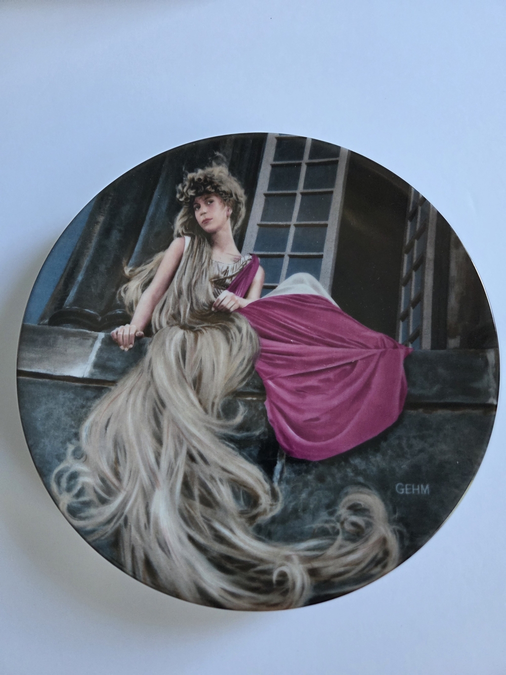 Vintage Charles Gehm Rapunzel Decorative Plate